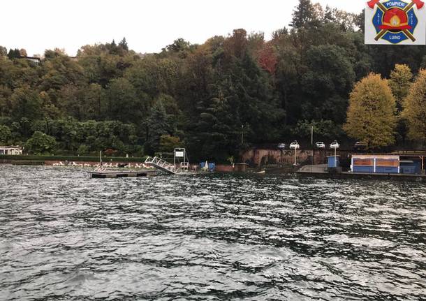 La piena del lago Maggiore a Luino