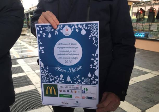 Luci di natale 2018 a Varese: presentazione