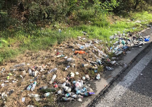 Malpensa: immondizia lungo la statale 336