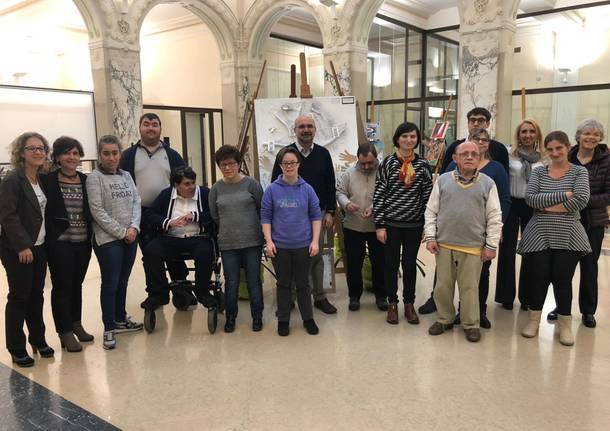 La Casa di Marina espone quattro opere a Banca Prossima