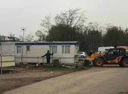 Sgombero al campo sinti, quarto giorno