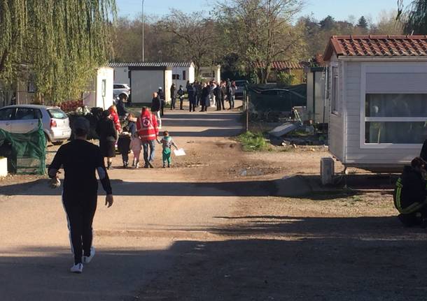 Sgombero del campo sinti, la seconda giornata