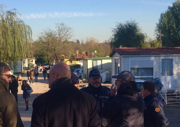 Sgombero del campo sinti, la seconda giornata