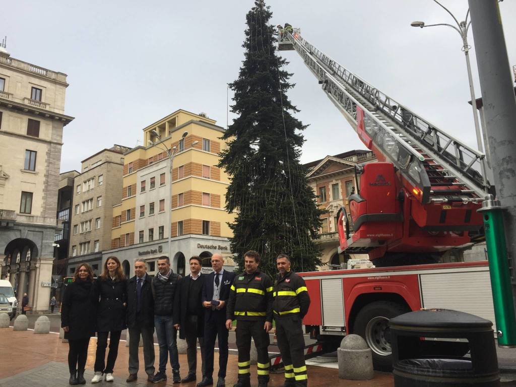 si monta l'albero di Natale