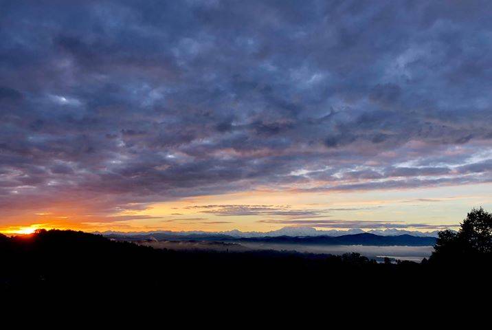 Tramonto da villa cagnola 