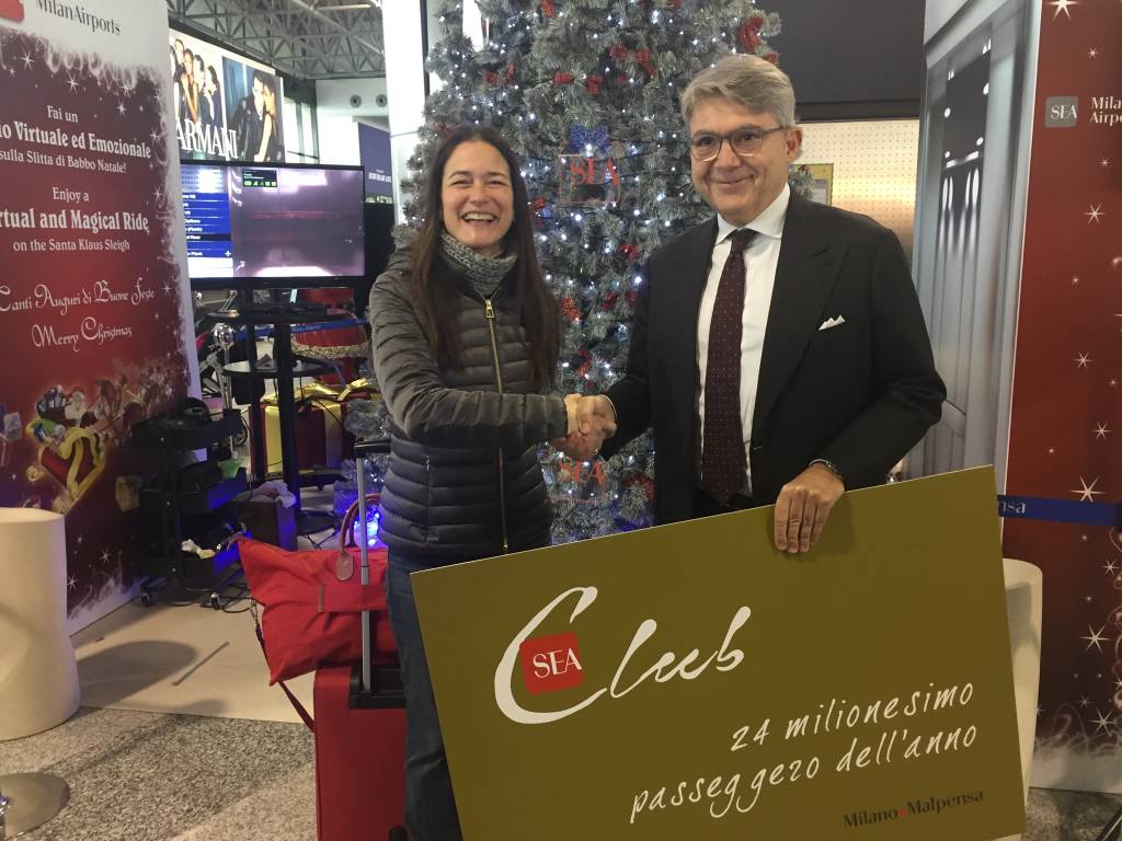 24milionesimo passeggero a Malpensa