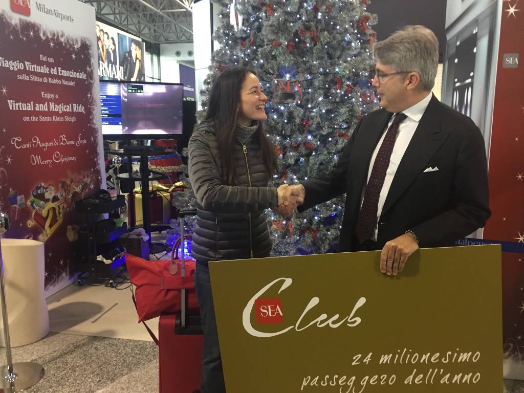 24milionesimo passeggero a Malpensa