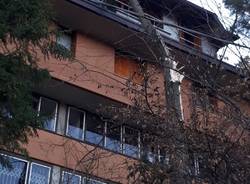 L\'abete si appoggia il condominio