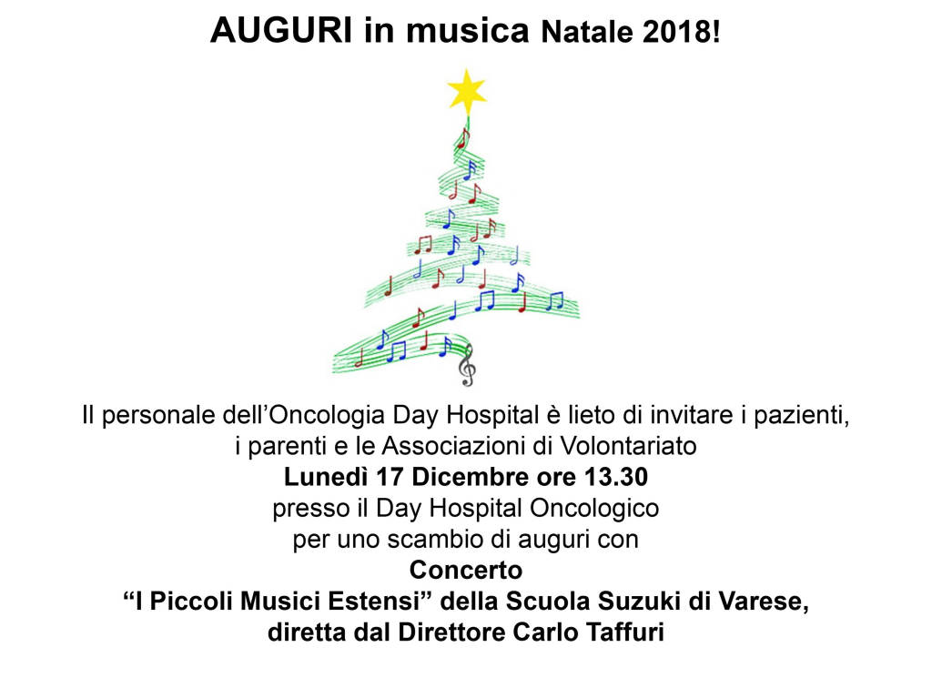 Concerto di Natale all’Ospedale di Circolo di Varese