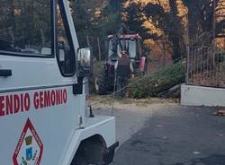 protezione civile al lavoro a Gemonio