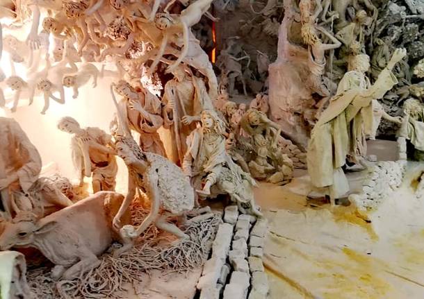Il presepe in garze e gesso dell\'ospedale di Circolo