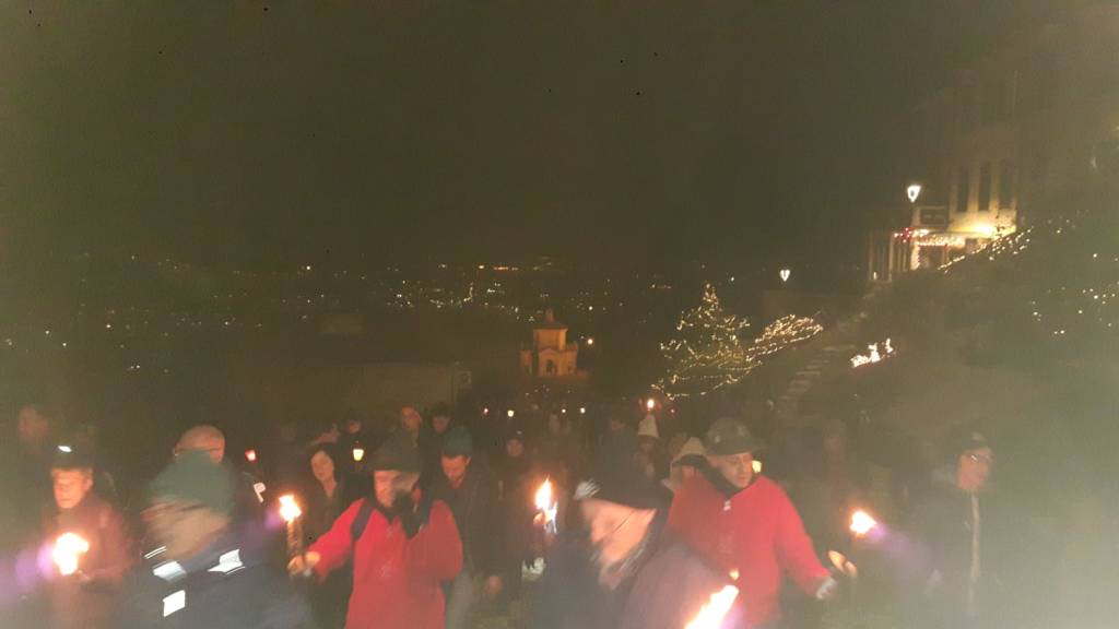 Fiaccolata di fine anno al Sacro Monte 2018