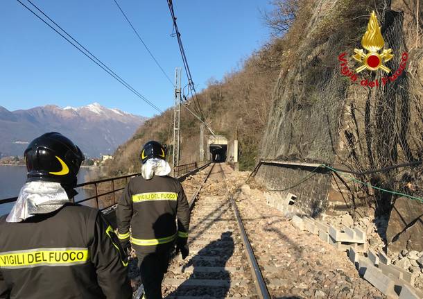 Frana di Maccagno, riaperta la Statale 394