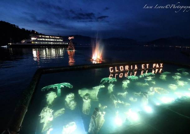 Il presepe sommerso di Laveno Mombello (foto di Luca Leone)