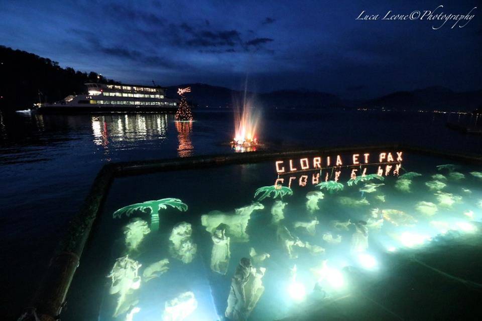 Il presepe sommerso di Laveno Mombello (foto di Luca Leone)