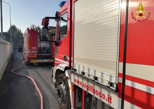 Incendio in un capanno di via Firenze