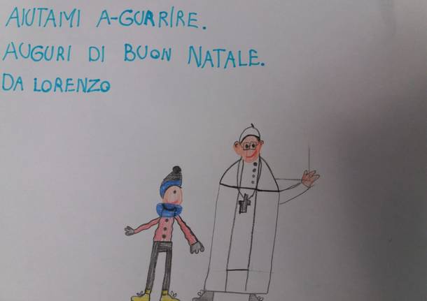 Un disegno per il Papa: "Aiutami a guarire"