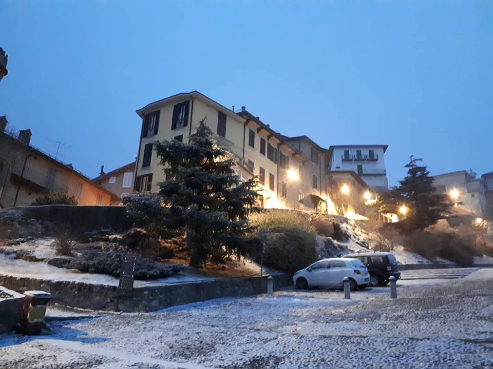 Il primo velo di neve del 2019 al Sacro Monte