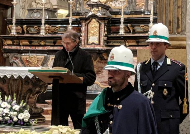 San Sebastiano: i vigili festeggiano in piazza