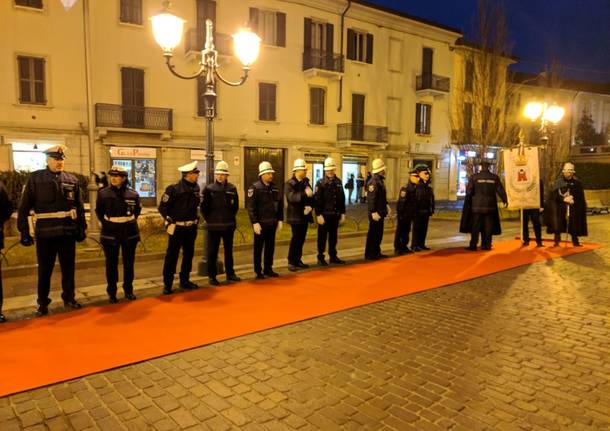 San Sebastiano: i vigili festeggiano in piazza