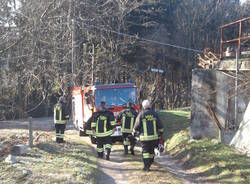 Incendio tetto a Gemonio