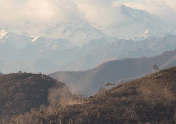 Elisoccorso in azione sul monte chiusarella