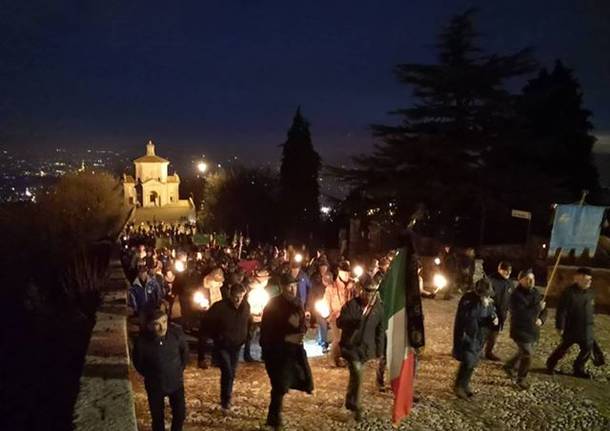 fiaccolata caduti russia sacro monte varese