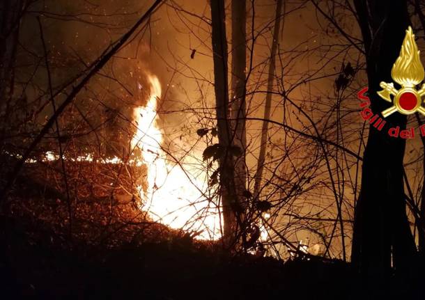 Incendio a Castiglione Olona, 10 gennaio