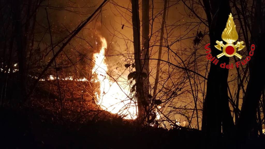 Incendio a Castiglione Olona, 10 gennaio