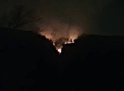 incendio ghirla - sera