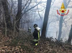 Incendio Monte Martica, le immagini di sabato 5 gennaio 