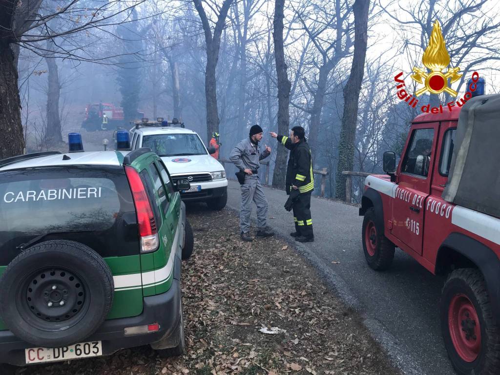 Incendio Monte Martica, le immagini di sabato 5 gennaio 