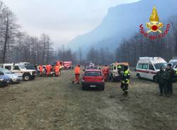 Incendio Monte Martica, le immagini di sabato 5 gennaio 