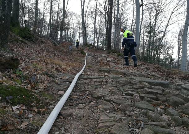 Incendio Monte Martica martedì 8 gennaio