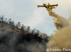 Incendio sulla Martica, foto di Andrea Favarin 