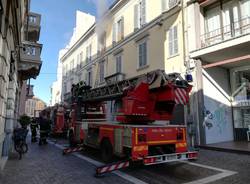 Incendio via Mazzini Gallarate
