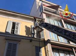 Incendio via Mazzini Gallarate