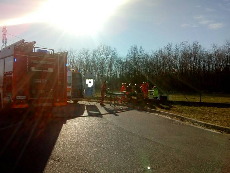 incidente  moglie marito in ospedale Legnano  7 