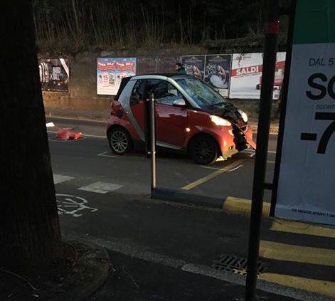 Incidente via XXV Aprile, 9 gennaio