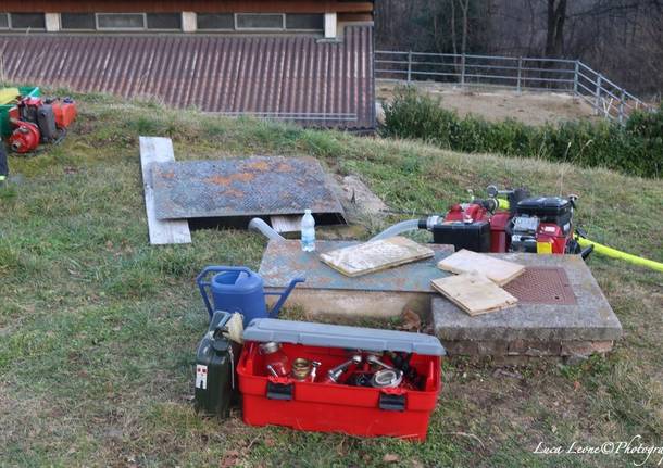 L'acqua della fattoria che ha aiutato a spegnere l'incendio