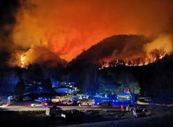 L'incendio sulla Martica