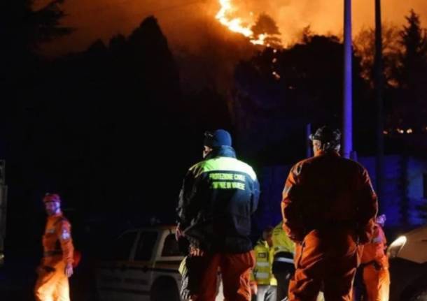 L’incendio sulla Martica