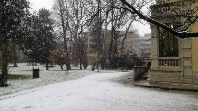 La neve in citt  a Legnano 30 gennaio