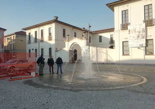 piazza vittorio emanuele busto arsizio fontana