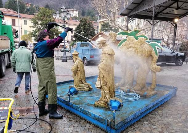 Presepe Sommerso, la rimozione del lago