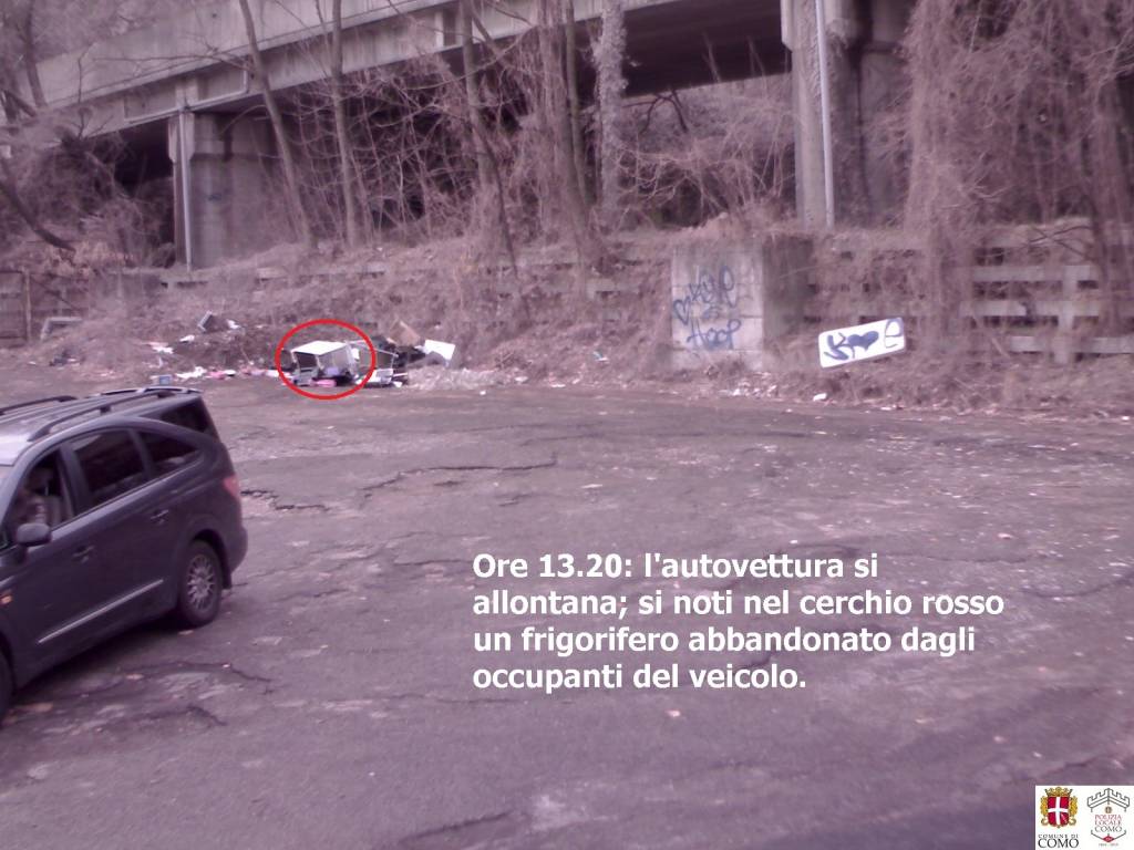 rifiuti per strada: individuata e multata