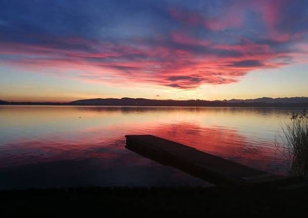 Un tripudio di colore al tramonto