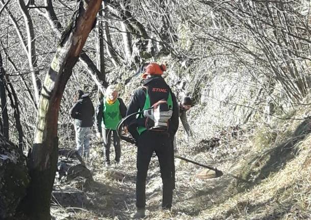 amici campo dei fiori pulizia sentieri febbraio 2019