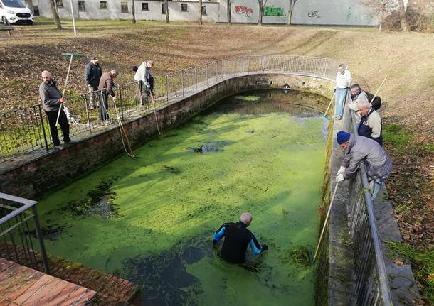 Gerenzano, grandi pulizie al Fontanile di San Giacomo