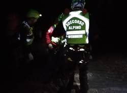 Esercitazione notturna del Soccorso Alpino